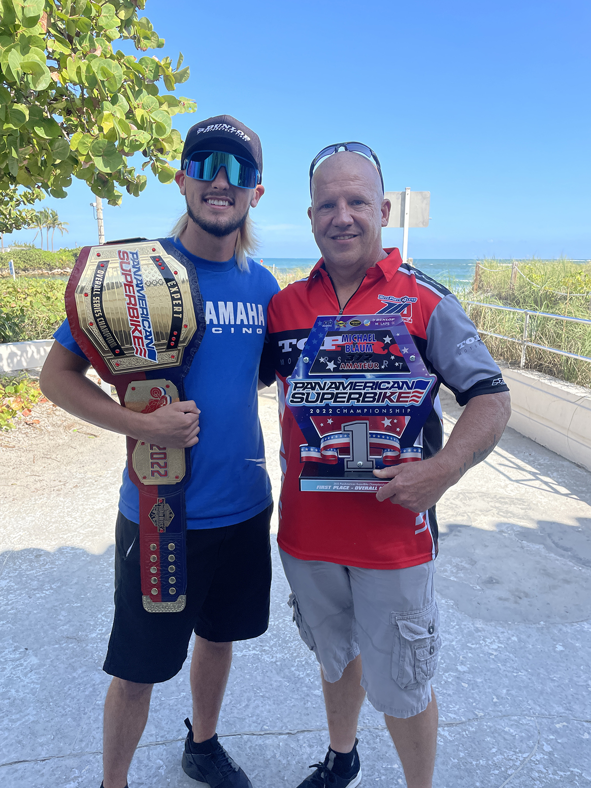 PanAmerican Superbike Champions Christian Miranda and Michael Blaum