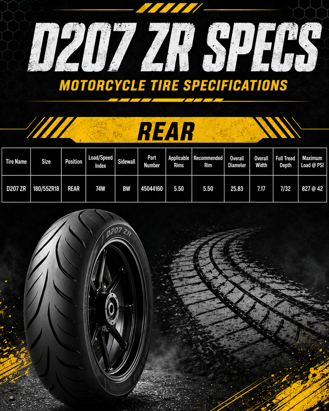 Dunlop D207 / D208 Tires - Image 3
